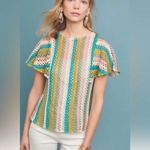 Anthropologie Eva Franco Crochet top